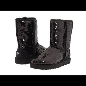 Black Sequin UGGS